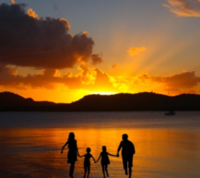 family-sunset