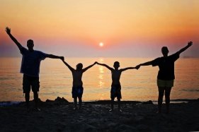 family-up-ocean-lake